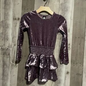 Pixie lane purple velvet dress size 5